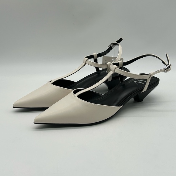 Worthington Rocky Cream Slingback Kitten Heels Size 8.5 Medium NWT - Picture 5 of 9